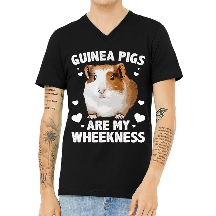 Funny Guinea Pig Design For Men Women Kids Guinea Pig Lovers V-Neck T-Shirt