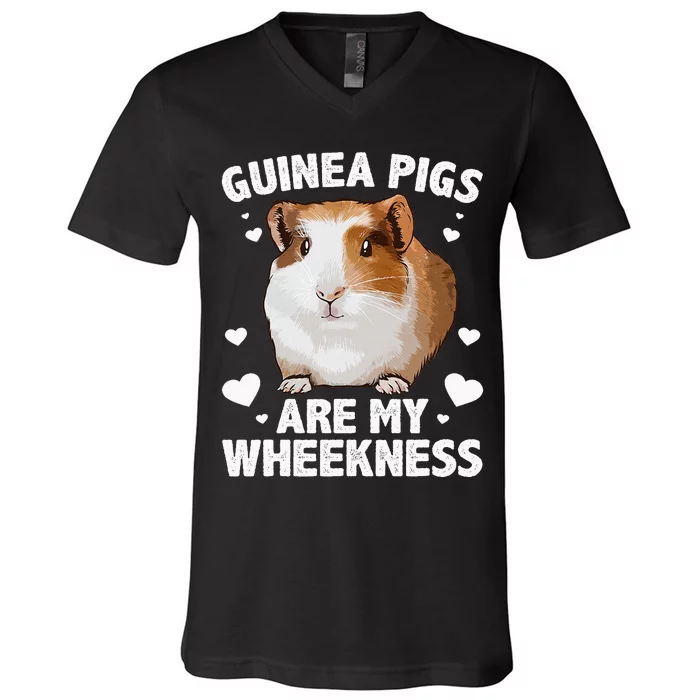 Funny Guinea Pig Design For Men Women Kids Guinea Pig Lovers V-Neck T-Shirt