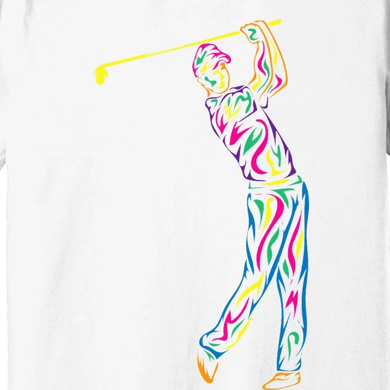 Funny Golf Player Graphic Golf Golfing Fans Outfit Premium T-Shirt