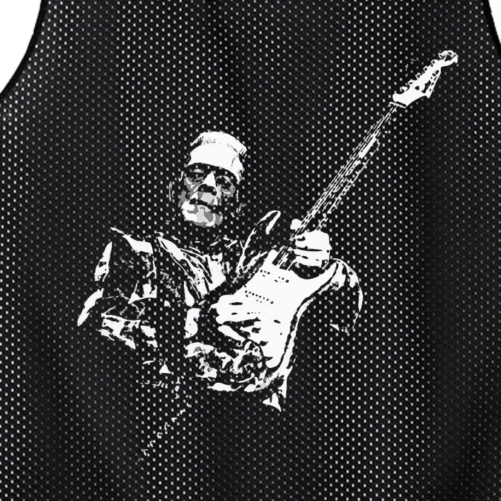 Frankenstein Guitar Player Mesh Reversible Basketball Jersey Tank