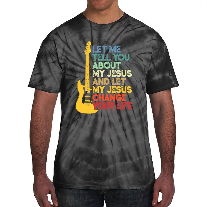 Funny Guitar Player Christian Bible Gift Tie-Dye T-Shirt