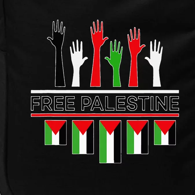 Free Gaza Palestine Flag Proud Palestine Save Gaza Impact Tech Backpack