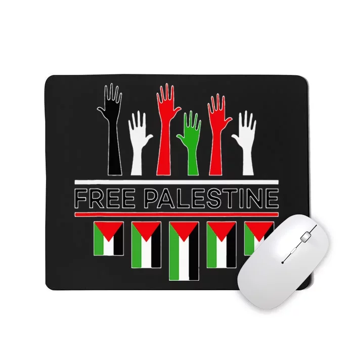 Free Gaza Palestine Flag Proud Palestine Save Gaza Mousepad