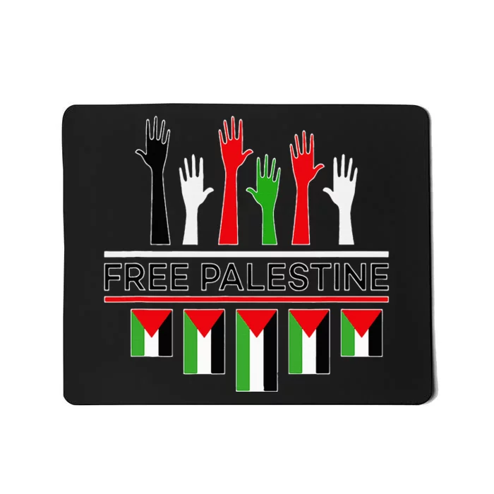 Free Gaza Palestine Flag Proud Palestine Save Gaza Mousepad