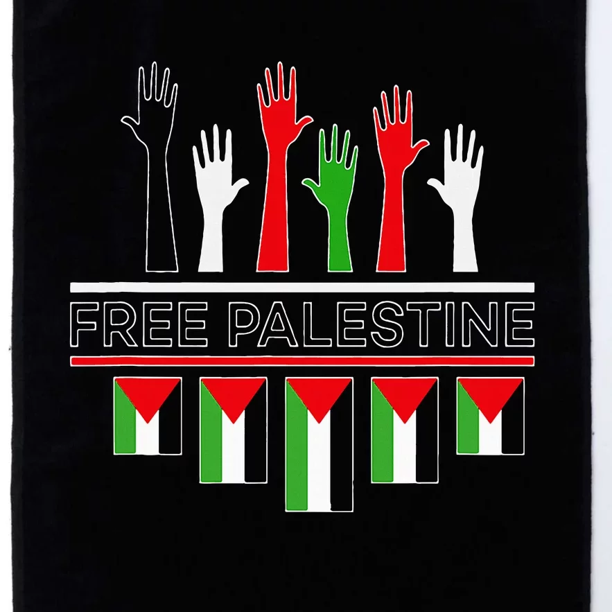 Free Gaza Palestine Flag Proud Palestine Save Gaza Platinum Collection Golf Towel