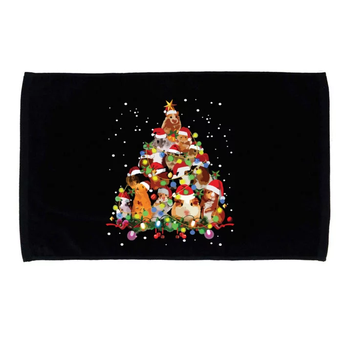 Funny Guinea Pig Christmas Tree Ornament Decor Gift Cute Microfiber Hand Towel