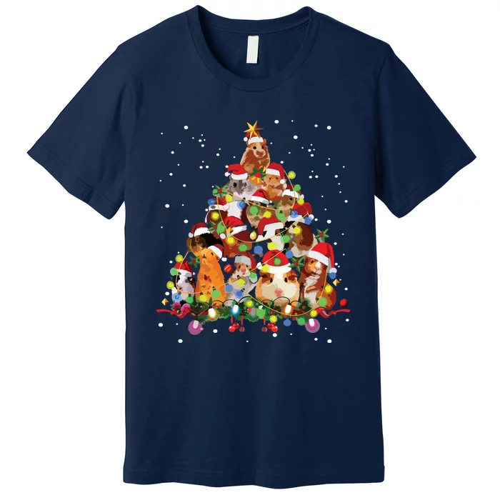 Funny Guinea Pig Christmas Tree Ornament Decor Gift Cute Premium T-Shirt