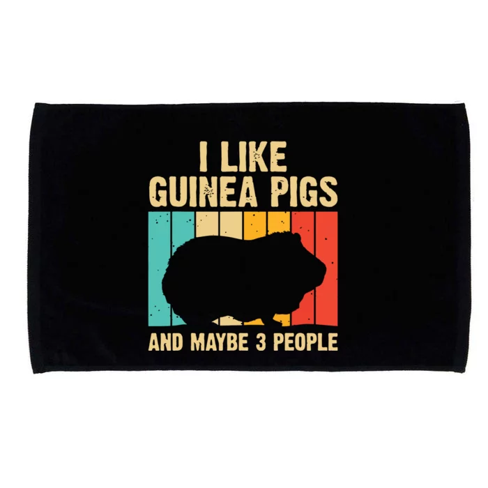 Funny Guinea Pig Design For Men Women Kids Guinea Pig Lovers Microfiber Hand Towel