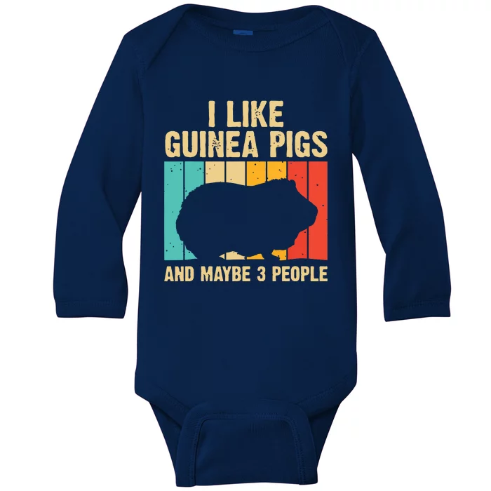 Funny Guinea Pig Design For Men Women Kids Guinea Pig Lovers Baby Long Sleeve Bodysuit