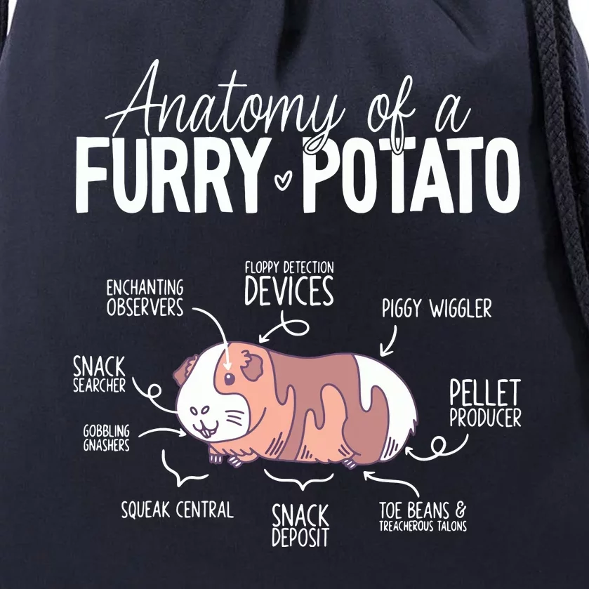 Funny Guinea Pig Guinea Pig Anatomy Guinea Pig Drawstring Bag