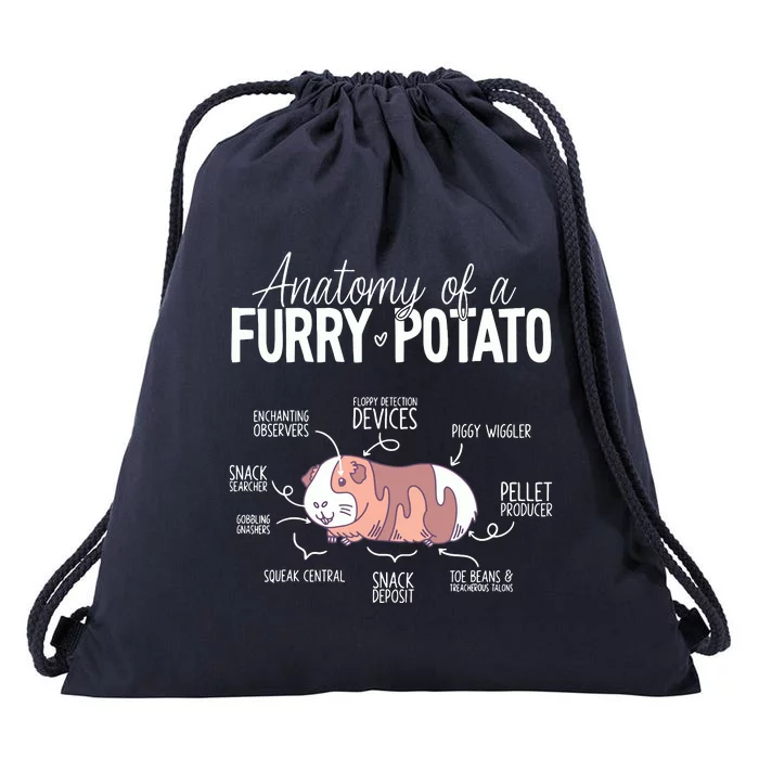 Funny Guinea Pig Guinea Pig Anatomy Guinea Pig Drawstring Bag