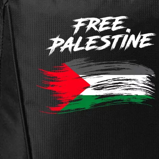 Free Gaza Palestine Flag Stop War Support Peace City Backpack