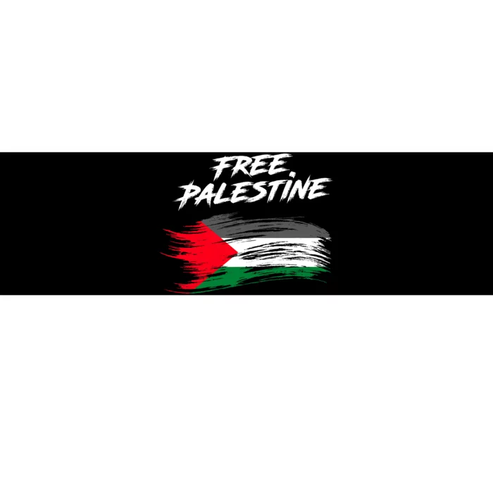 Free Gaza Palestine Flag Stop War Support Peace Bumper Sticker