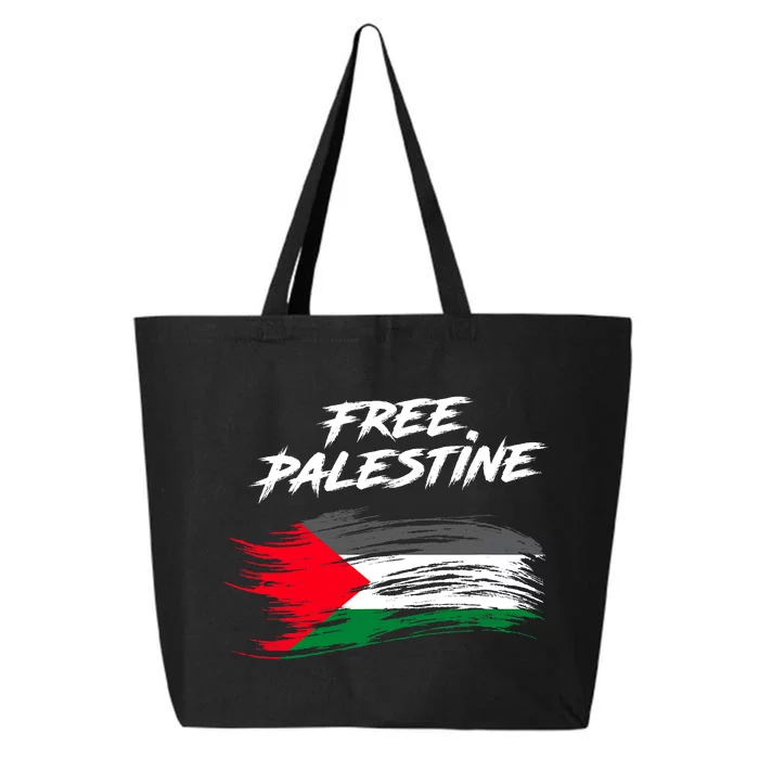 Free Gaza Palestine Flag Stop War Support Peace 25L Jumbo Tote