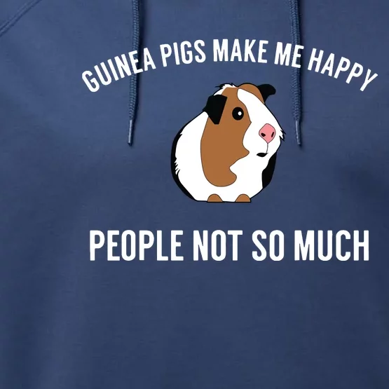 Funny Guinea Pig Gift Guinea Pig Tee Performance Fleece Hoodie