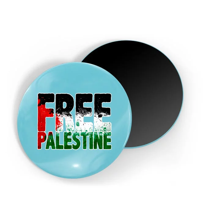 Free Gaza Palestine Flag Proud Palestine Roots Arabic Magnet