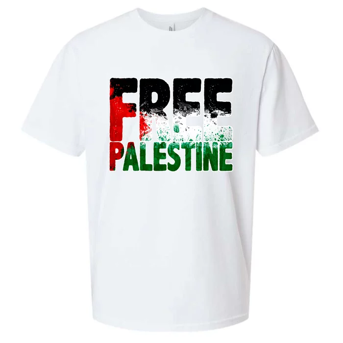 Free Gaza Palestine Flag Proud Palestine Roots Arabic Sueded Cloud Jersey T-Shirt