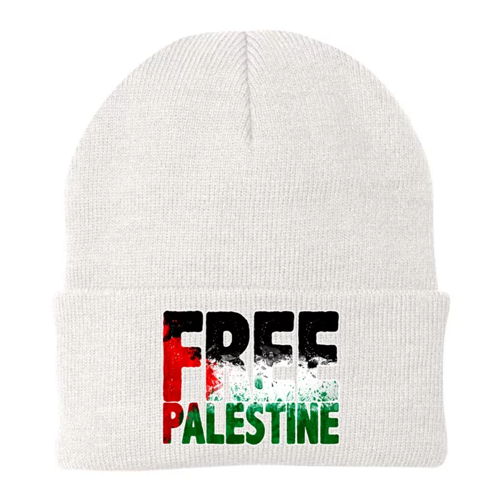 Free Gaza Palestine Flag Proud Palestine Roots Arabic Knit Cap Winter Beanie