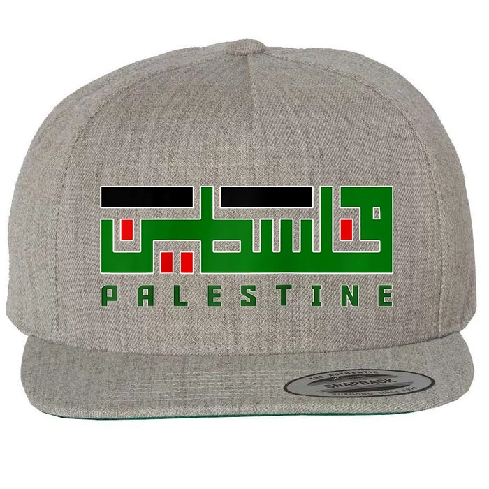 Free Gaza Palestine Flag Proud Palestine Roots Arabic Scarf Wool Snapback Cap