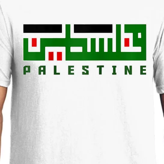 Free Gaza Palestine Flag Proud Palestine Roots Arabic Scarf Pajama Set