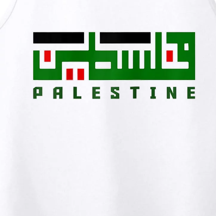 Free Gaza Palestine Flag Proud Palestine Roots Arabic Scarf Performance Tank