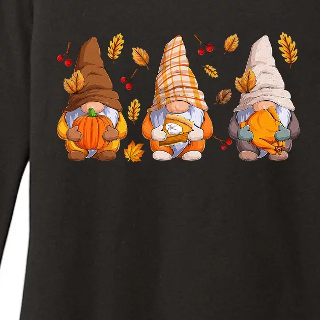 Fall Gnome Pumpkin Turkey Thanksgiving Autumn Fall Womens CVC Long Sleeve Shirt