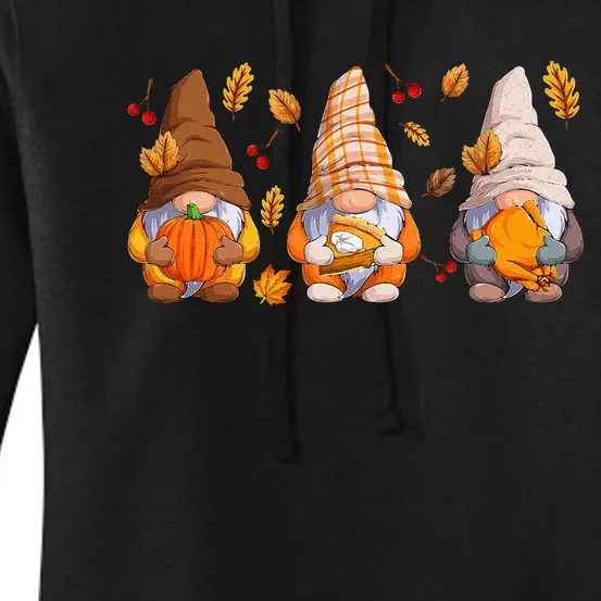 Fall Gnome Pumpkin Turkey Thanksgiving Autumn Fall Women's Pullover Hoodie