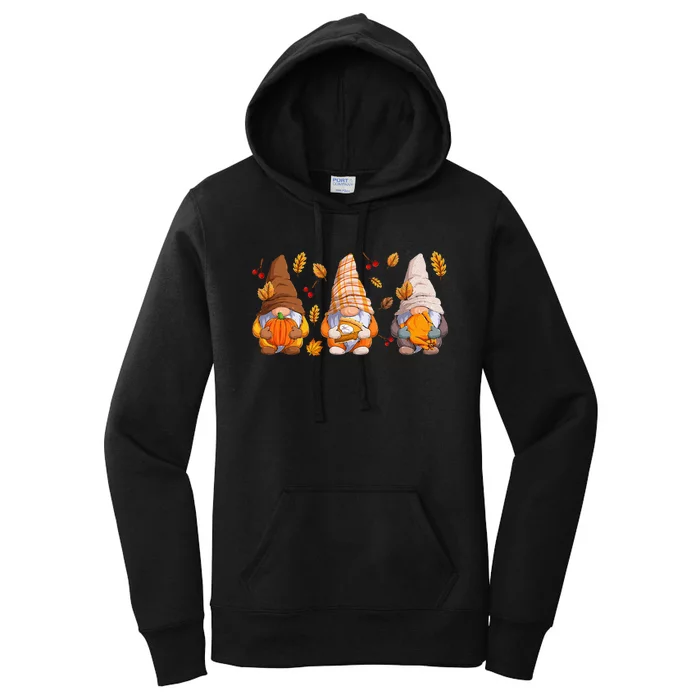 Fall Gnome Pumpkin Turkey Thanksgiving Autumn Fall Women's Pullover Hoodie