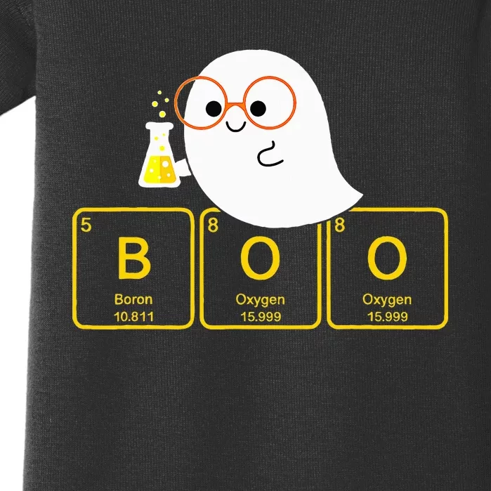 Funny Ghost Periodic Table Boo Halloween Costume Chemistry Baby Bodysuit