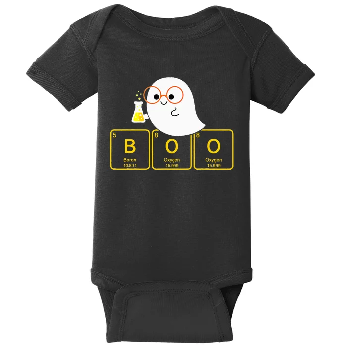 Funny Ghost Periodic Table Boo Halloween Costume Chemistry Baby Bodysuit