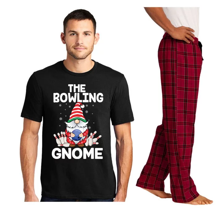 Funny Gnome Pajamas Bowling Gnome Xmas Cute Christmas Gnome Pajama Set