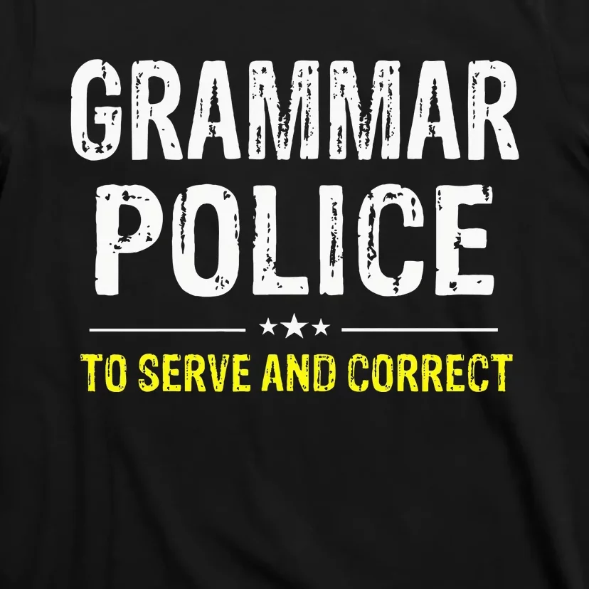 funny Grammar Police Costume Idea T-Shirt