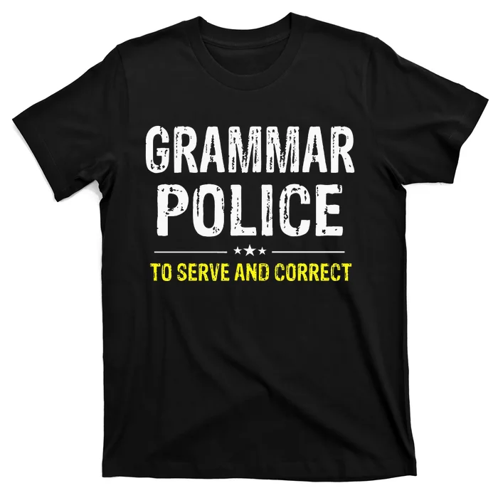 funny Grammar Police Costume Idea T-Shirt