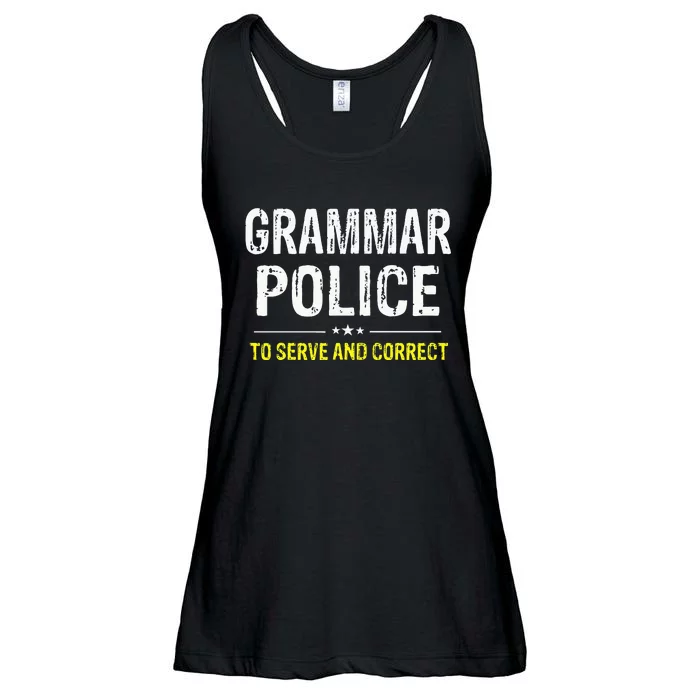 funny Grammar Police Costume Idea Ladies Essential Flowy Tank