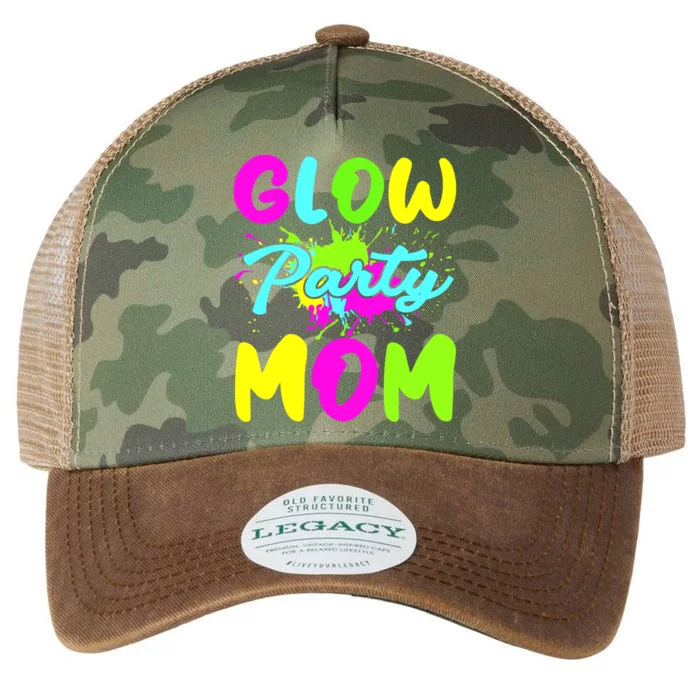 Funny Glow Party Mom Neon Lights Party Lover Mothers Day Legacy Tie Dye Trucker Hat