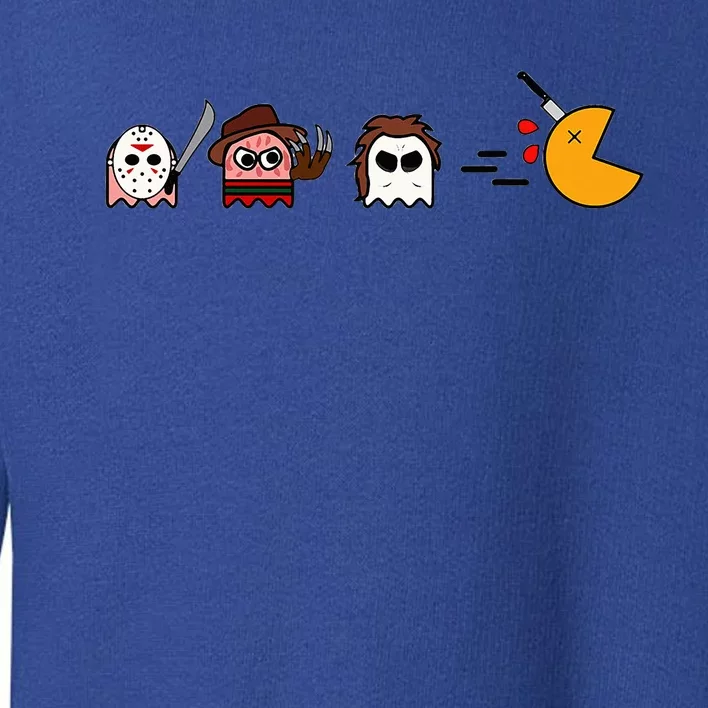 Funny Ghosts Parody Halloween Gamer 80s Horror Movies Toddler Sweatshirt