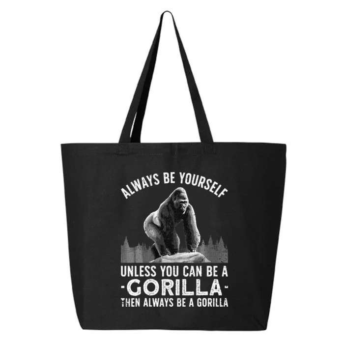 Funny Gorilla Primate Animal Gorilla Lover 25L Jumbo Tote