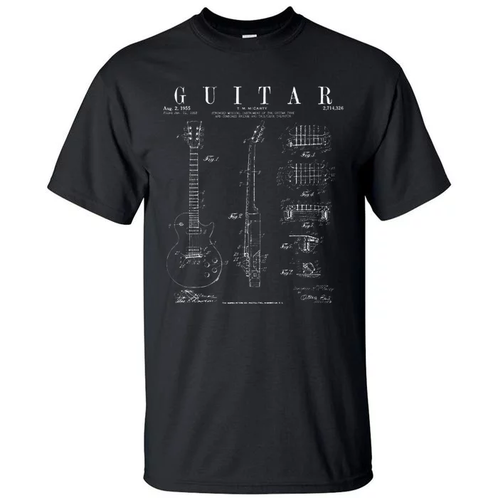 Funny Guitar Player Art For  Guitarist Guitar Lover Tall T-Shirt