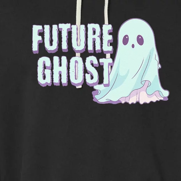 Future Ghost Pastel Goth Kawaii Creepy Cute Weird Aesthetic Garment-Dyed Fleece Hoodie