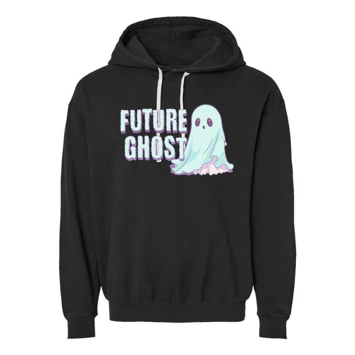 Future Ghost Pastel Goth Kawaii Creepy Cute Weird Aesthetic Garment-Dyed Fleece Hoodie