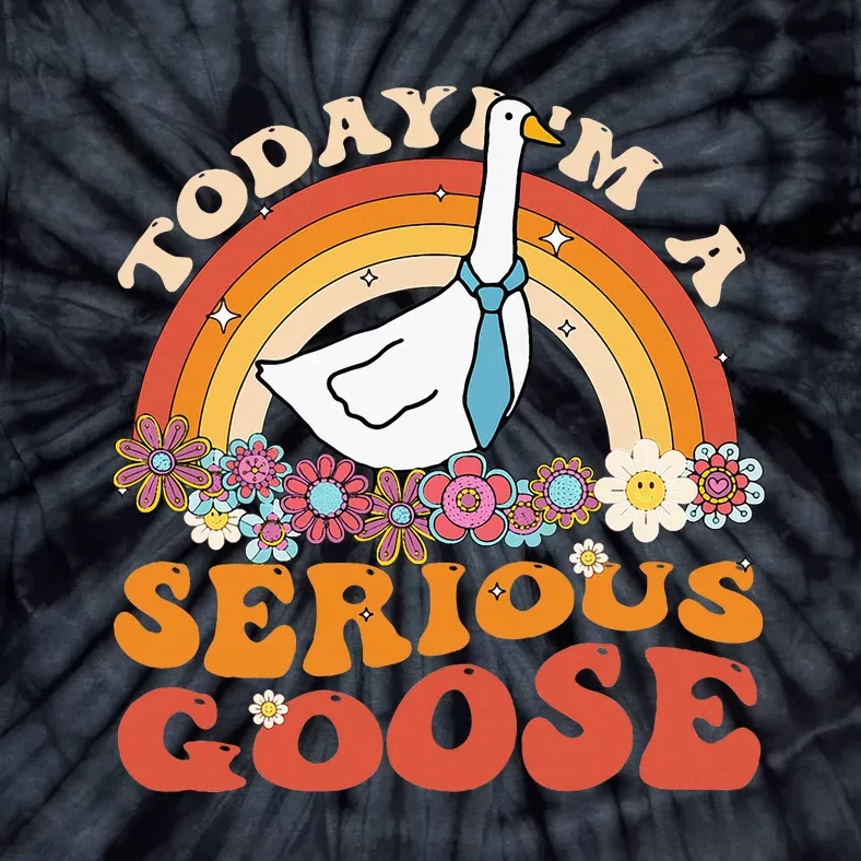 Funny Geese Quote Today IM A Serious Goose Women Cool Tie-Dye T-Shirt