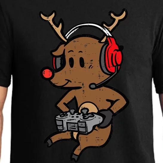 Festive Gaming Reindeer Level Up Your Christmas Pajama Set