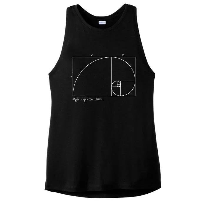 Fibonacci Golden Ratio Ladies Tri-Blend Wicking Tank