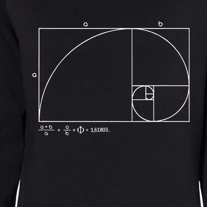 Fibonacci Golden Ratio Womens California Wash Sweatshirt