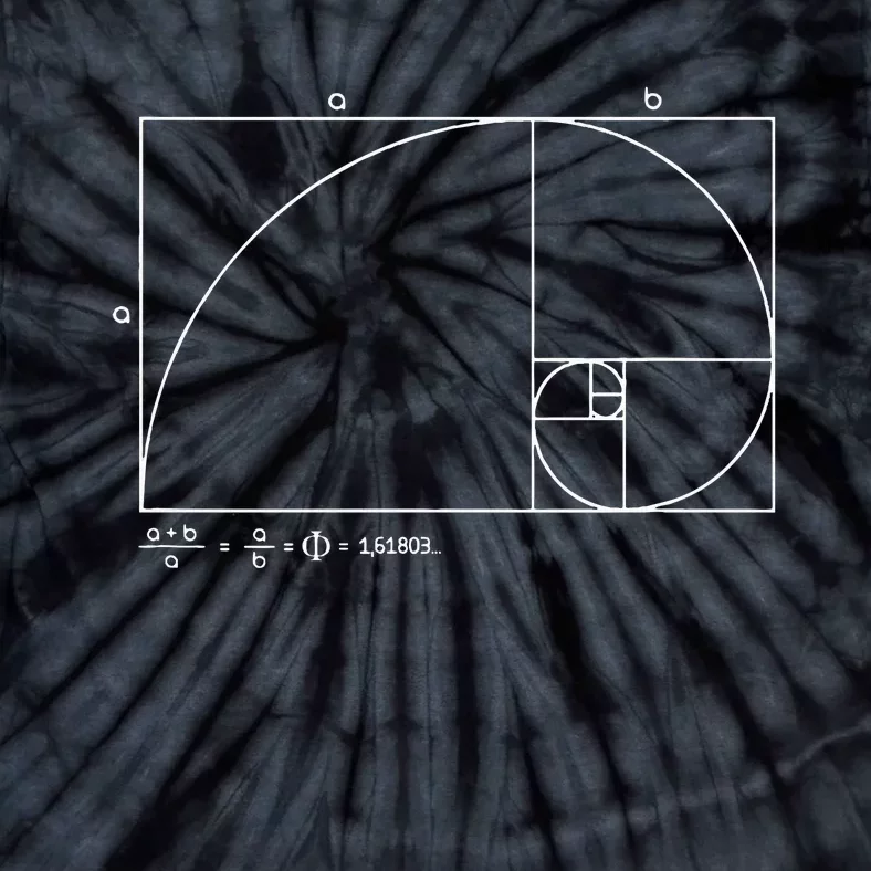 Fibonacci Golden Ratio Tie-Dye T-Shirt