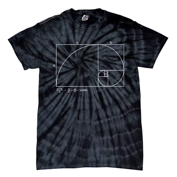 Fibonacci Golden Ratio Tie-Dye T-Shirt