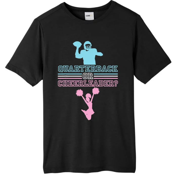 Football Gender Reveal Quarterback Or Cheerleader ChromaSoft Performance T-Shirt