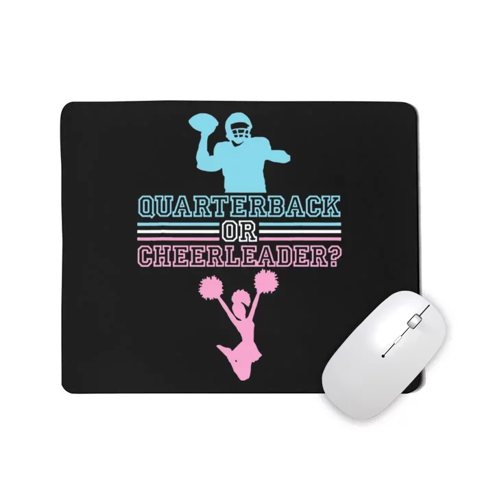 Football Gender Reveal Quarterback Or Cheerleader Mousepad