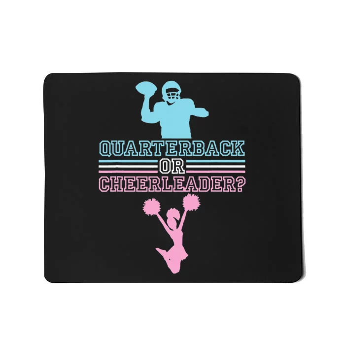 Football Gender Reveal Quarterback Or Cheerleader Mousepad