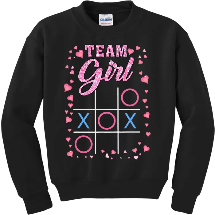 Fun Gender Reveal Baby Shower Party Team Kids Sweatshirt